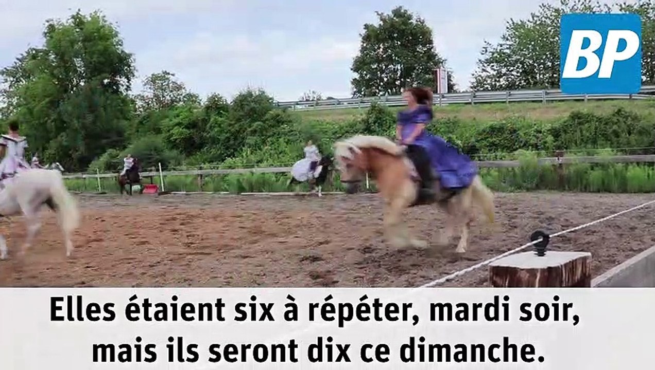Les cavaliers de Saint-Seine-en-Bâche s'entraînent pour la Cour des miracles d'Auxonne