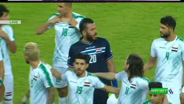 مباراه منتخب العراق ومنتخب لبنان في افتتاح بطوله اتحاد غرب اسيا في كربلاء 30_7_2019 الشوط الاول