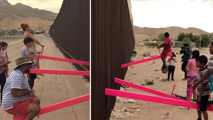 Seesaws At The Border Let Children In Mexico And The U.S. Play Together