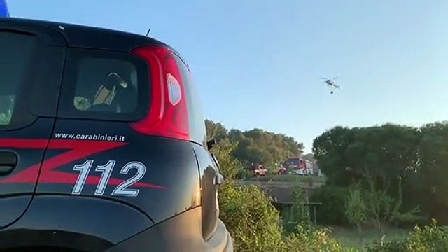 Lanusei (NU) - Attività di supporto allo spegnimento di un incendio in Ogliastra (31.07.19)