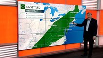 Storms will rumble through the Midwest Wednesday, before brief relief