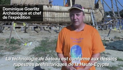 Une nef en roseaux pour traverser la Méditerranée sur les traces des Egyptiens