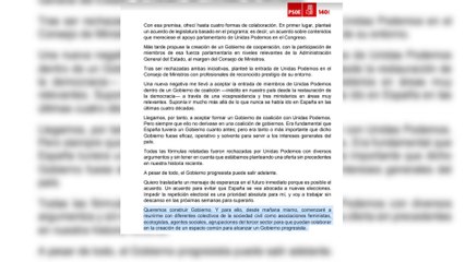 Sánchez buscará con Podemos un pacto a la portuguesa