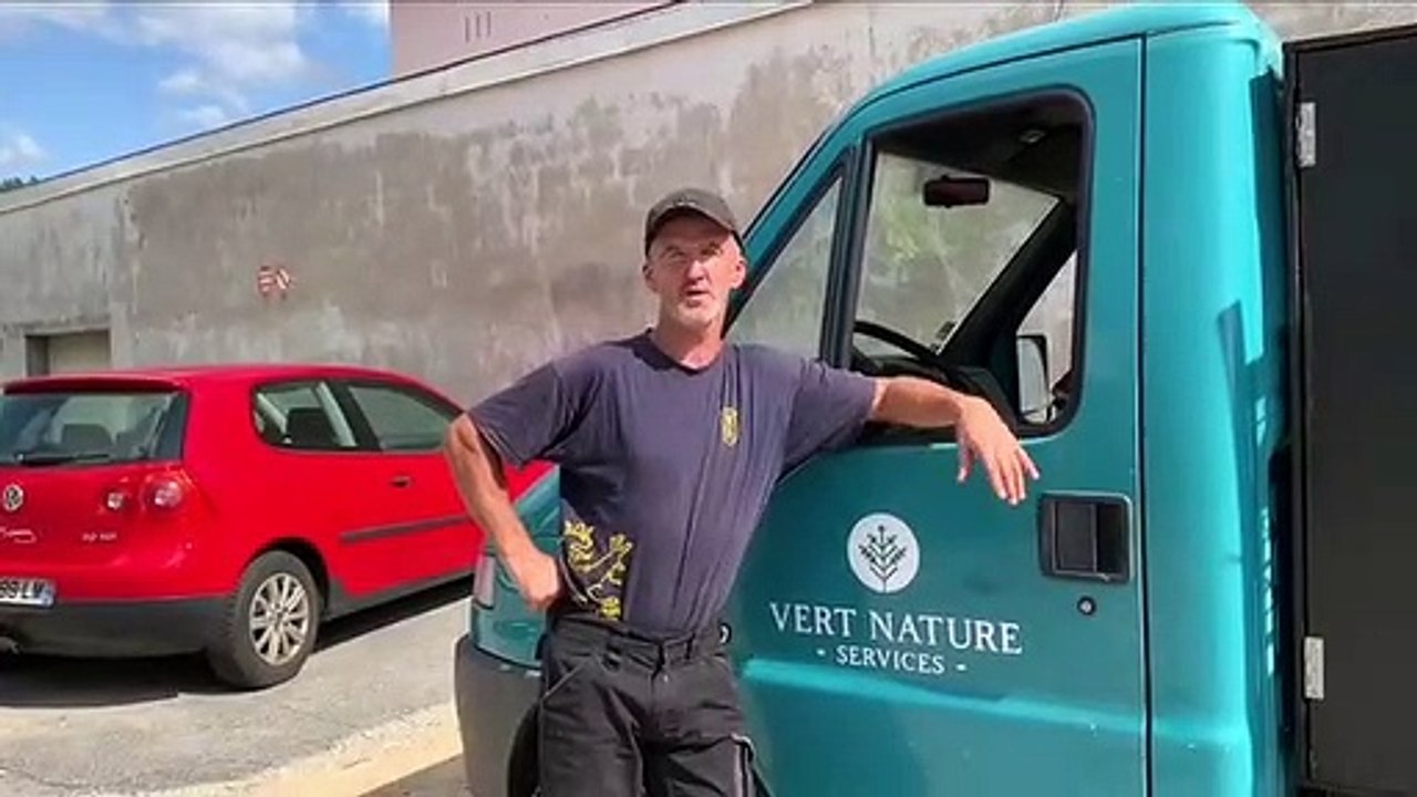 Regis Gros présente son entreprise d’entretien d’espaces verts