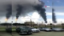 - ABD'nin Teksas eyaletinde bulunan ExxonMobil Rafineri'sinde büyük bir yangının meydana geldiği...