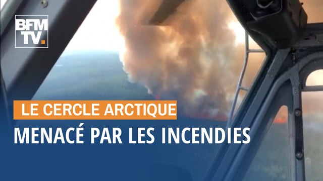 Depuis le début du mois de juin, le cercle polaire arctique menacé par les incendies
