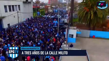 A 3 años de la inauguración de  Calle Diego Milito