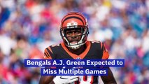 Bengals A.J. Green Expected to Miss Multiple Games