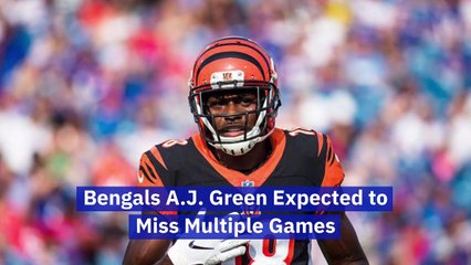 Bengals A.J. Green Expected to Miss Multiple Games