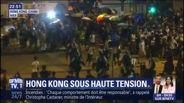 Hong Kong: une quarantaine de personnes devant un tribunal pour participation à une émeute