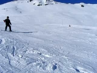 voici ma premiere chute en snowboard