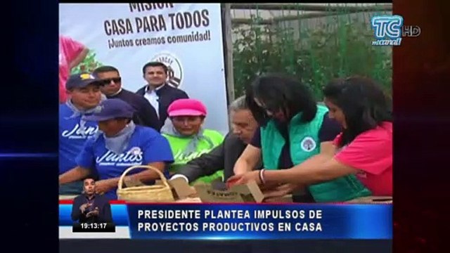 Presidente plantea impulsos de proyectos productivos en casa