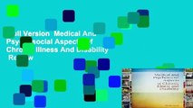 Full Version  Medical And Psychosocial Aspects Of Chronic Illness And Disability  Review