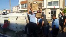 Balıkesir'deki feci otobüs kazası kameraya böyle yansıdı