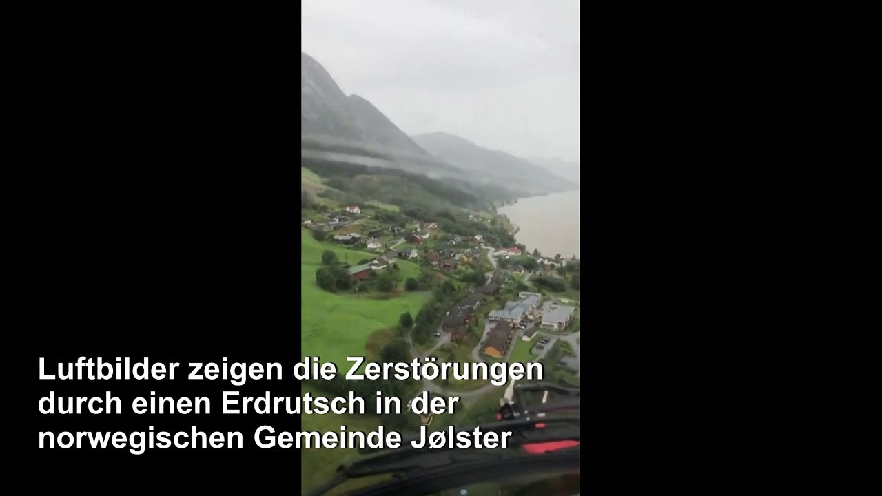 Schlammlawine durchschneidet Dorf in Norwegen