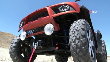 Ankaralı memur, 8 tonluk kamyonu çekebilen ATV tasarladı