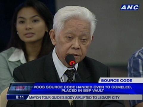 PCOS source code handed over to Comelec, placed in BSP vault
