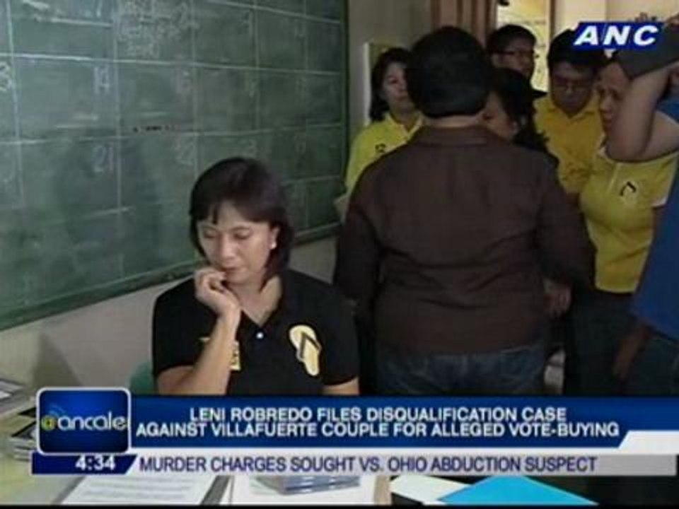 Leni Robredo files disqualification case against Villafuerte couple for alleged vote-buying