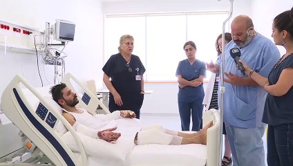 Vücudunun yarısı yanan sürücüye deri nakli yapıldı - ANKARA