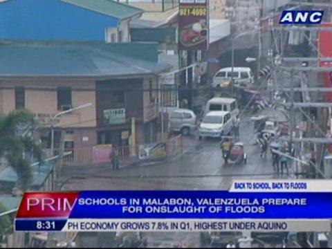 Schools in Malabon, Valenzuela prepare for onslaught of floods