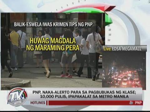 10,000 cops to be deployed for school opening