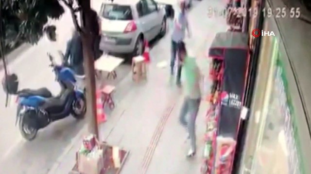 Kayınpeder ile eski damadın silahlı kavgası kameraya yansıdı