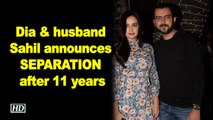 Dia Mirza & husband Sahil Sangha announces SEPARATION after 11 years