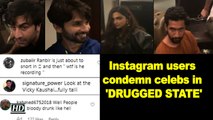 Instagram users condemn celebs in 'DRUGGED STATE'