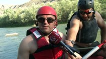 Erzurum Valisi Okay Memiş Çoruh’ta rafting yaptı