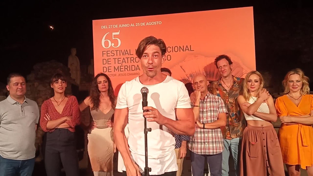 Adrián Lastra agradece la acogida de 'Metamorfosis' tras su estreno en el Festival de Mérida