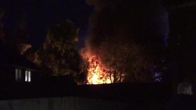 Fire at Cottons Yard storrington sussex