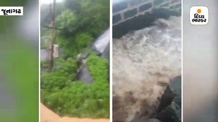 કુદરત સોળે કળાએ ખીલી, ગિરનાર પર 7 ઇંચ વરસાદથી પગથીયા પર નદી વહી