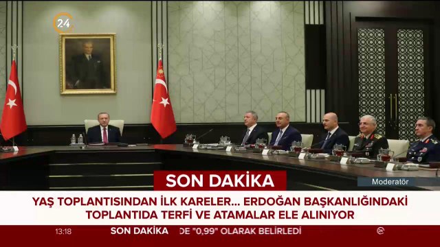 #SONDAKİKA YAŞ toplantısından ilk kareler...