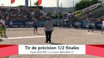 Europétanque des Alpes-Maritimes 2019 : Demi-finale Tir de précision ROCHER vs MOLINAS