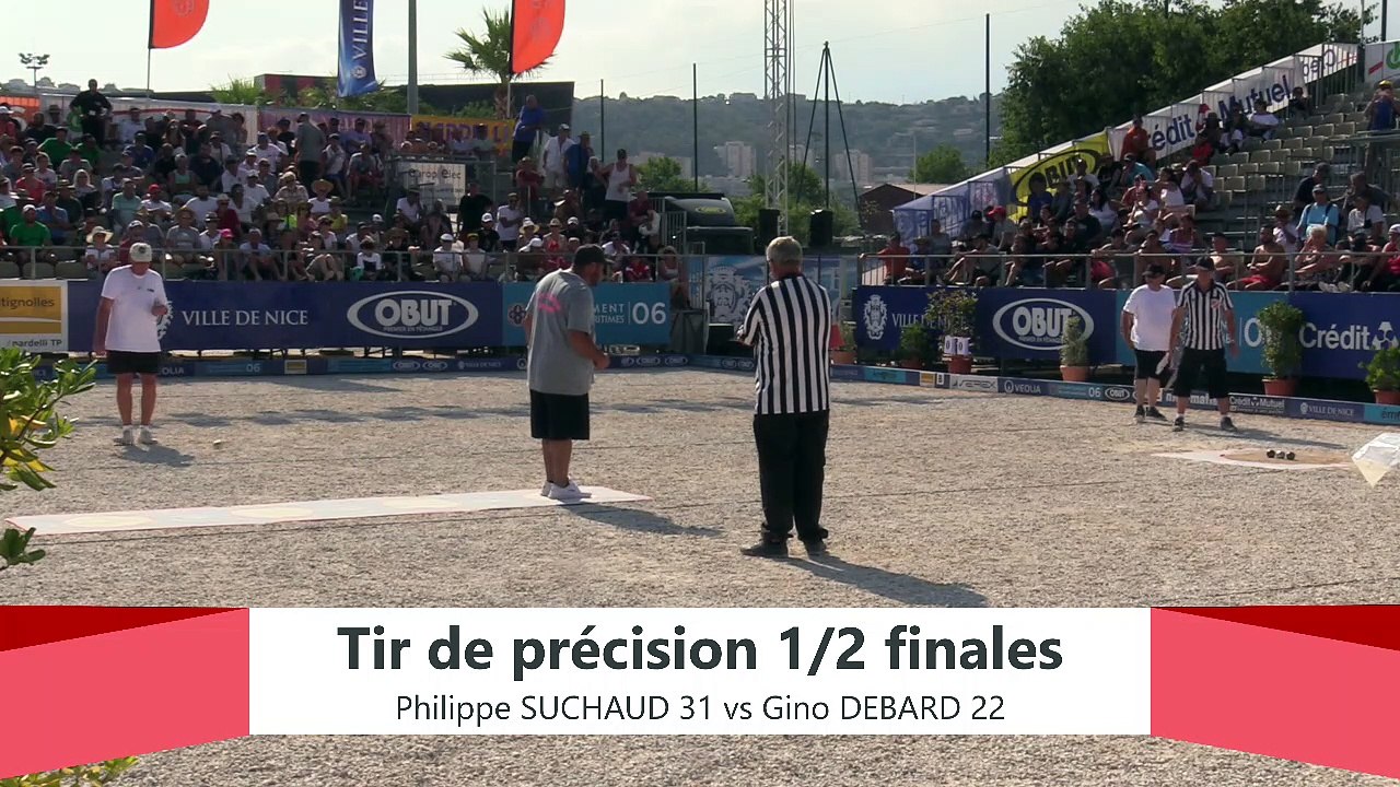 Europétanque des Alpes-Maritimes 2019 : Demi-finale Tir de précision SUCHAUD vs DEBARD