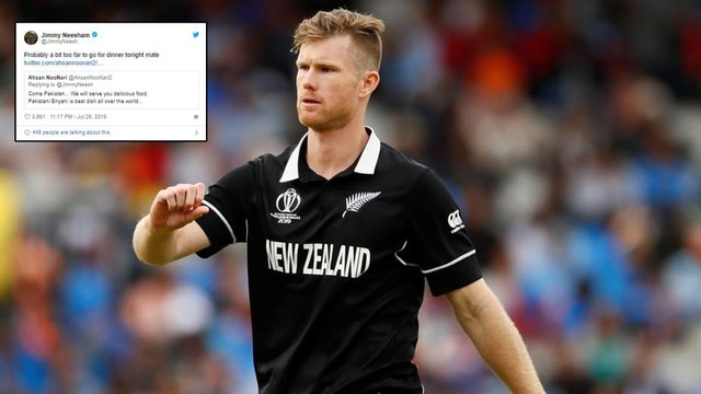 Jimmy Neesham Gives Stunning Reply To Pak Fan’s Biryani Invitation || Oneindia Telugu