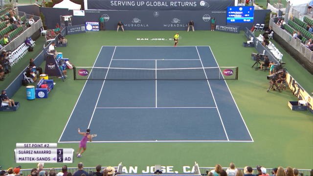 WTA : San José - Suarez Navarro renverse Mattek-Sands