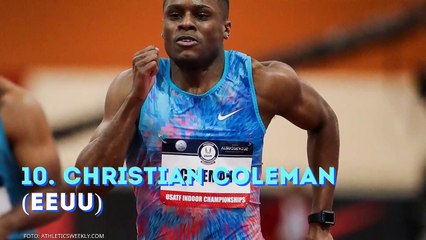 Los 10 atletas más rápidos en 100 metros lisos