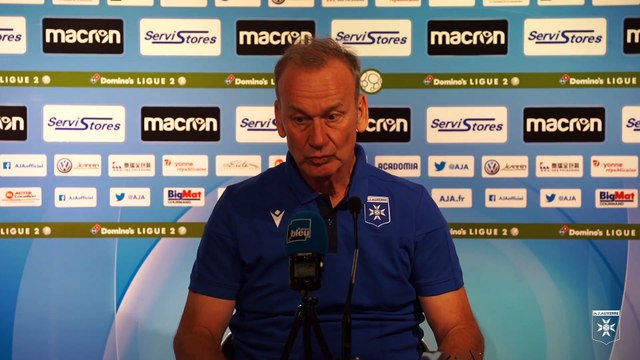 Conférence de presse de Jean-Marc Furlan avant AJA-Le Mans