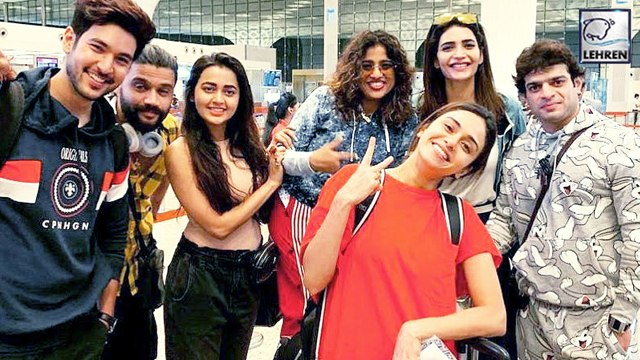 Karan Patel And Adaa Khan Departs With Other Contestants For Khatron Ke Khiladi 10