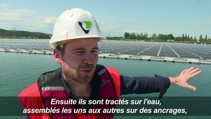 A Piolenc, la première centrale solaire flottante de France