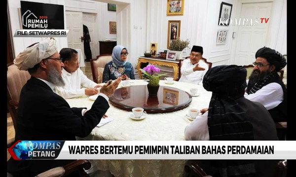 Wapres Bertemu Pimpinan Taliban, Indonesia Berpeluang Memediasi Perdamaian Afganistan