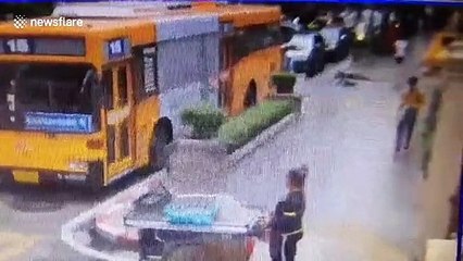 Suspected bomb left outside police HQ in central Bangkok sparking traffic chaos