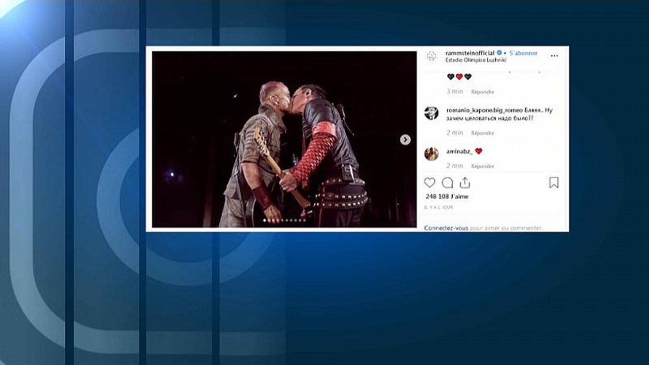 Rammstein: kuss vor 80.000 in moskau