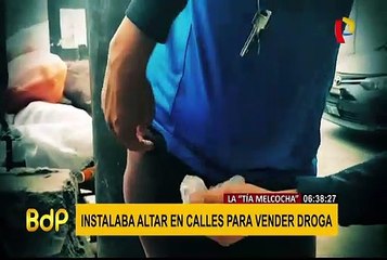 La Victoria: ‘Tía Melcocha’ rezaba en altar mientras vendía droga