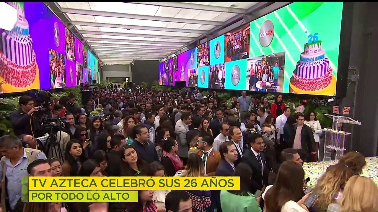TV AZTECA cumple 26 años ¡GRACIAS al público!