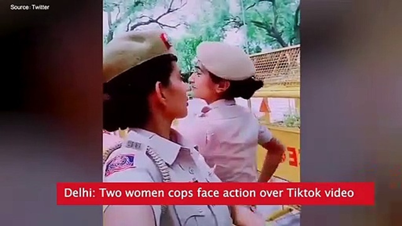 Delhi- Two women cops face action over Tiktok video