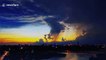 Spectacular time-lapse of thick storm clouds above Chinese city