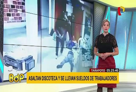 Así fue el violento robo a trabajadores de discoteca en Tarapoto