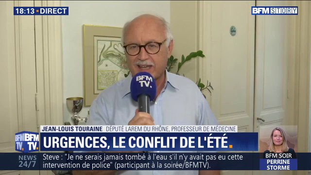 Crise des urgences: pour le député Jean-Louis Touraine, l'hôpital reste la dernière lumière allumée, il y a un afflux de malades considérable